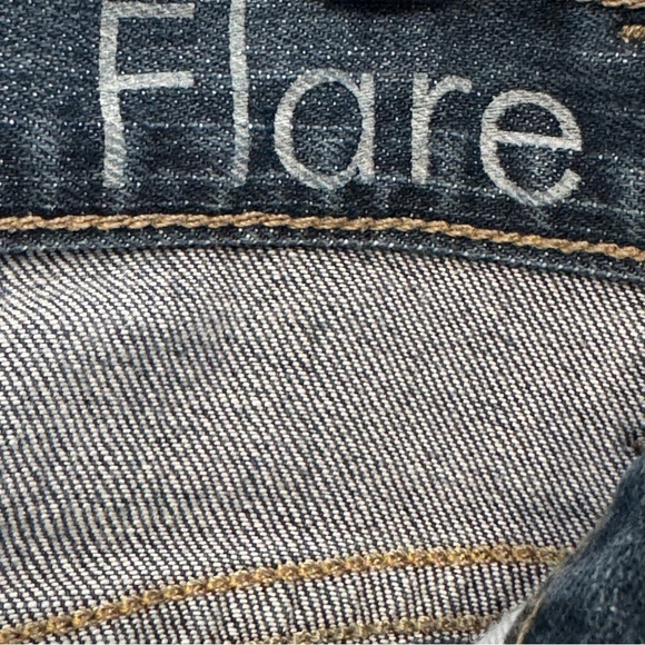 Calvin Klein Women’s Flare Blue Denim Jeans Size 6 Mid Rise Stretch - Picture 7 of 8
